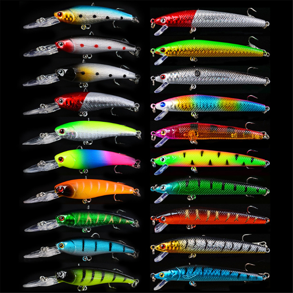 20pcs/lot Minnow Fishing Lures - Marine Salt Mix ulasan dan harga