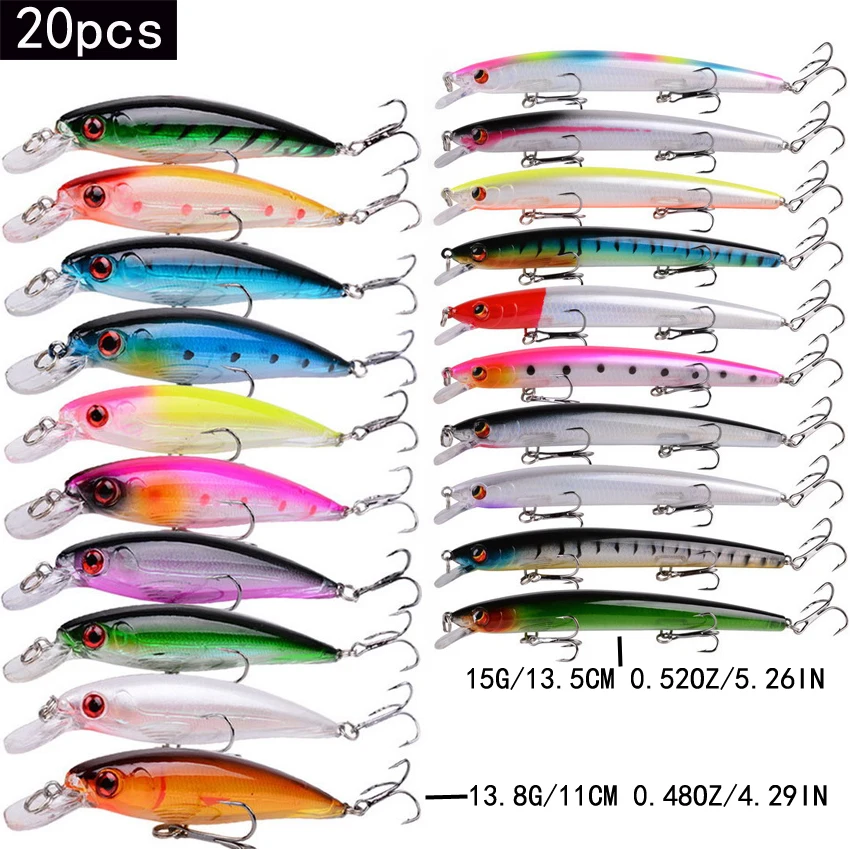 20/10pcs/lot Minnow Fishing Lu - Marine Salt Mix ulasan dan harga