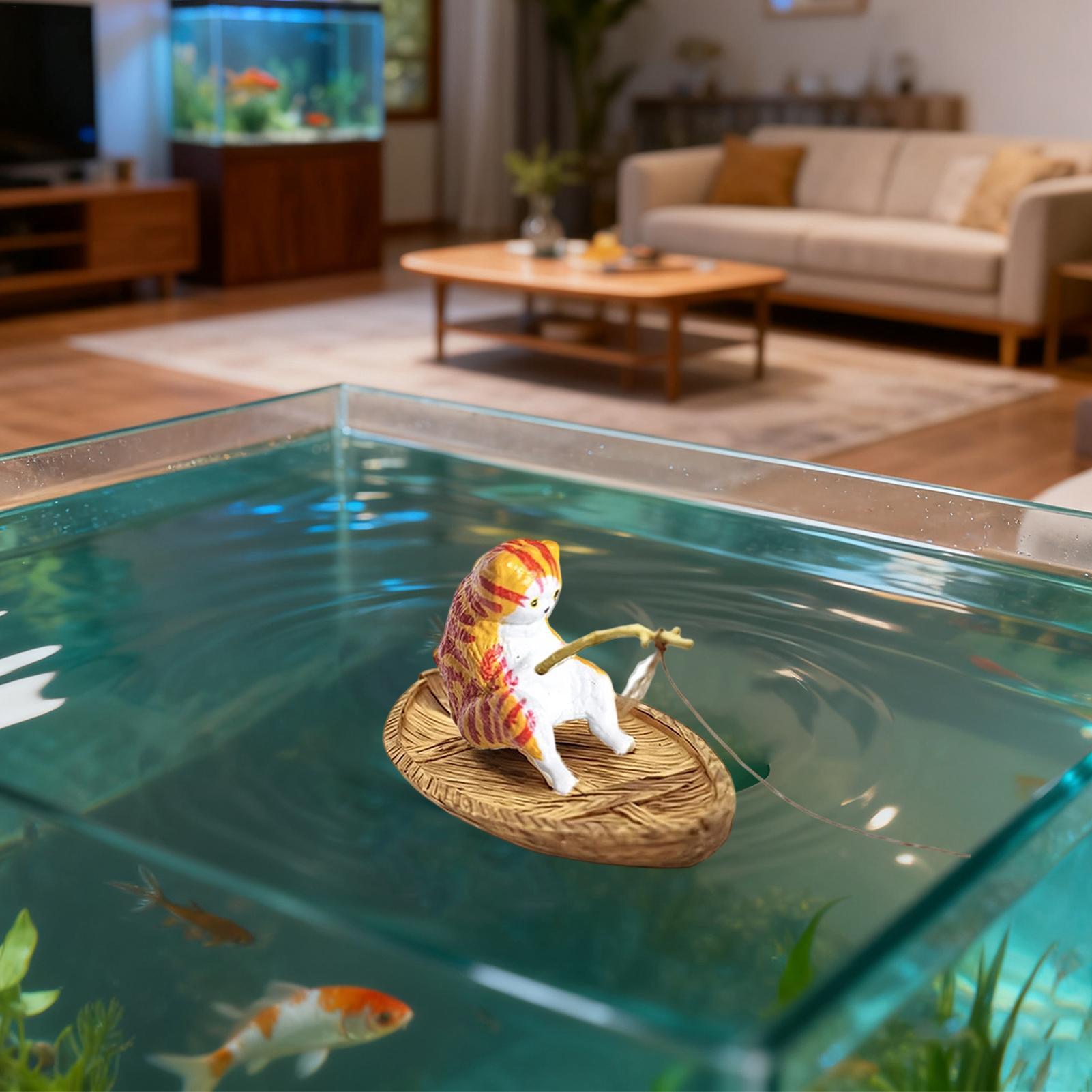Creative Cat Fishing Boat Aqua - Aquarium Marineland ulasan dan harga