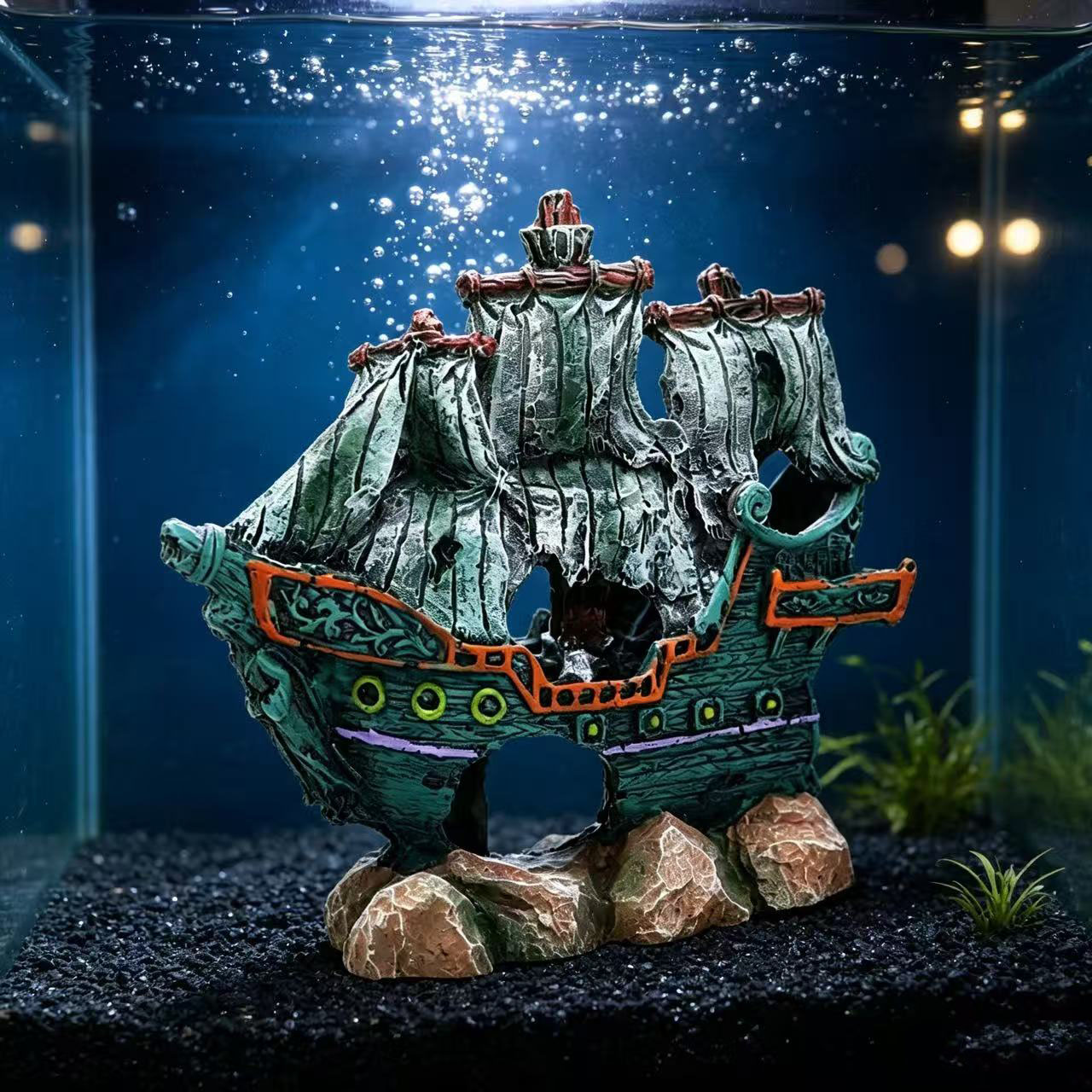 Aquarium Fish Tank Landscape S - Aquarium Marineland ulasan dan harga