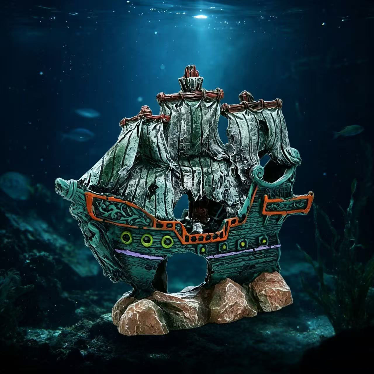 Aquarium Fish Tank Landscape S - Aquarium Marineland ulasan dan harga