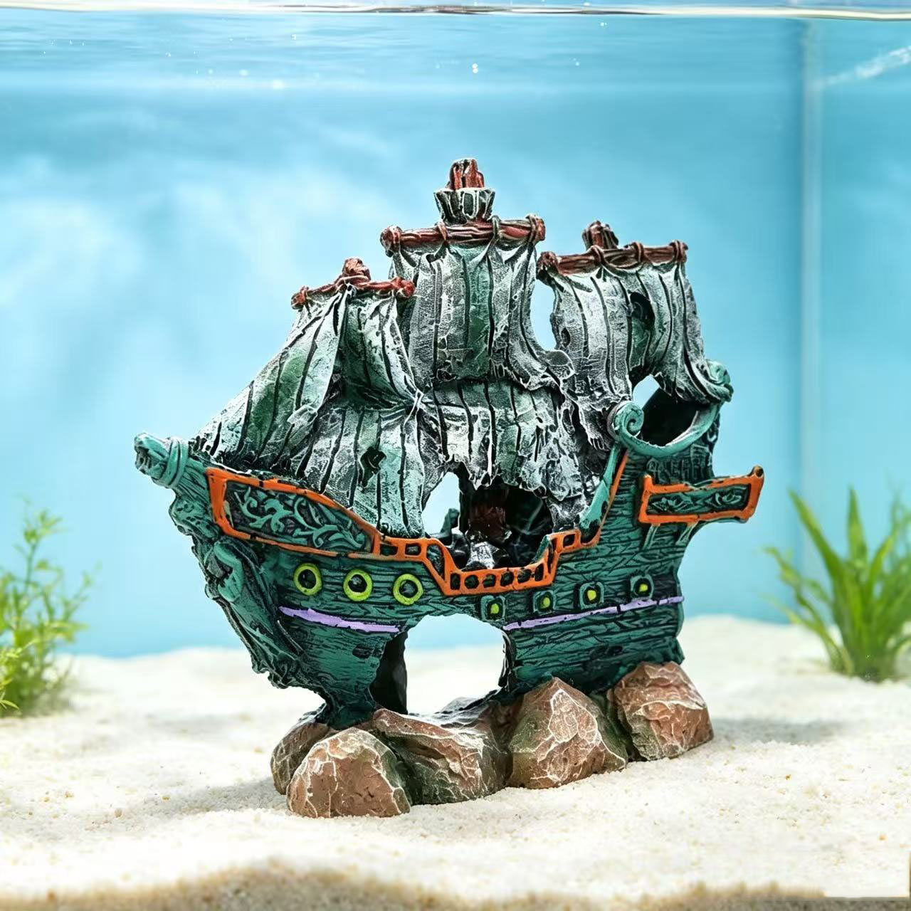 Aquarium Fish Tank Landscape S - Aquarium Marineland ulasan dan harga