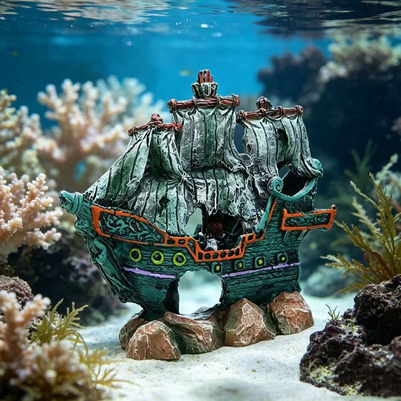 Aquarium Fish Tank Landscape S - Aquarium Marineland ulasan dan harga