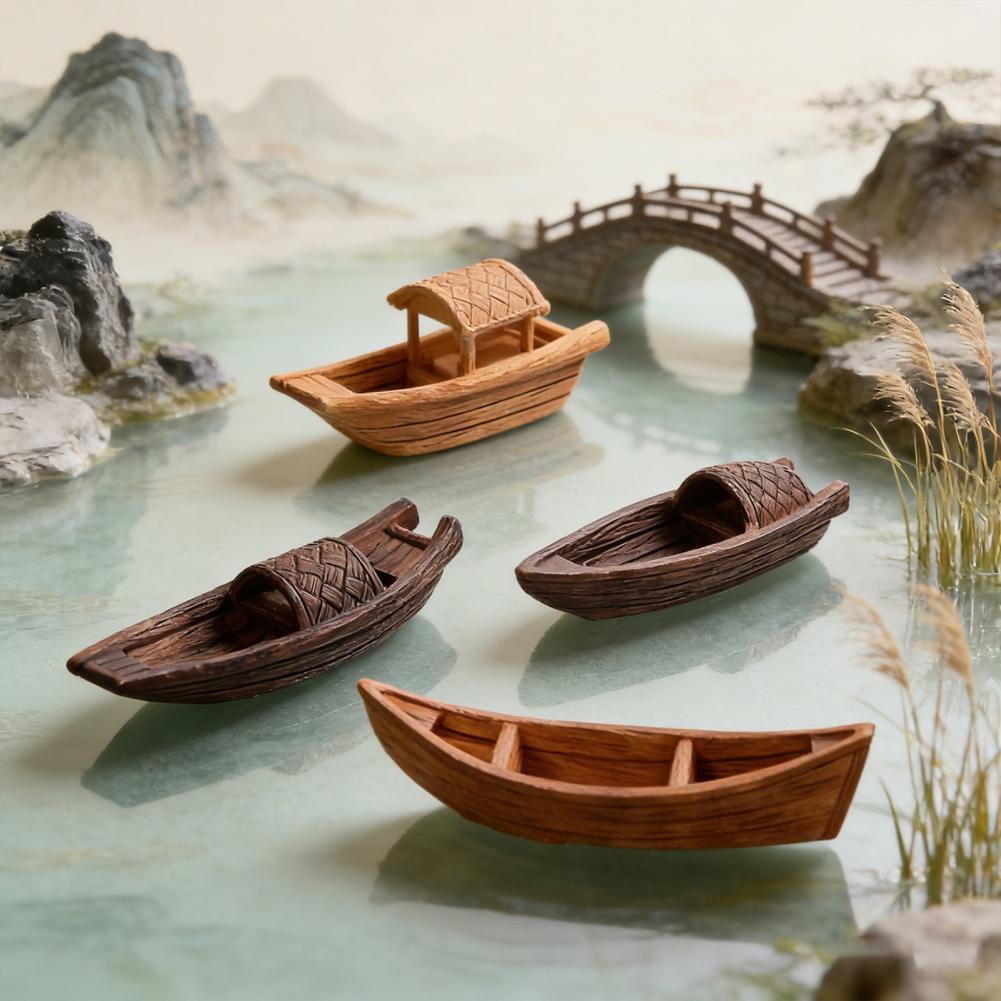 Aquarium Boat Ornament 2 Pcs M - Aquarium Marineland ulasan dan harga