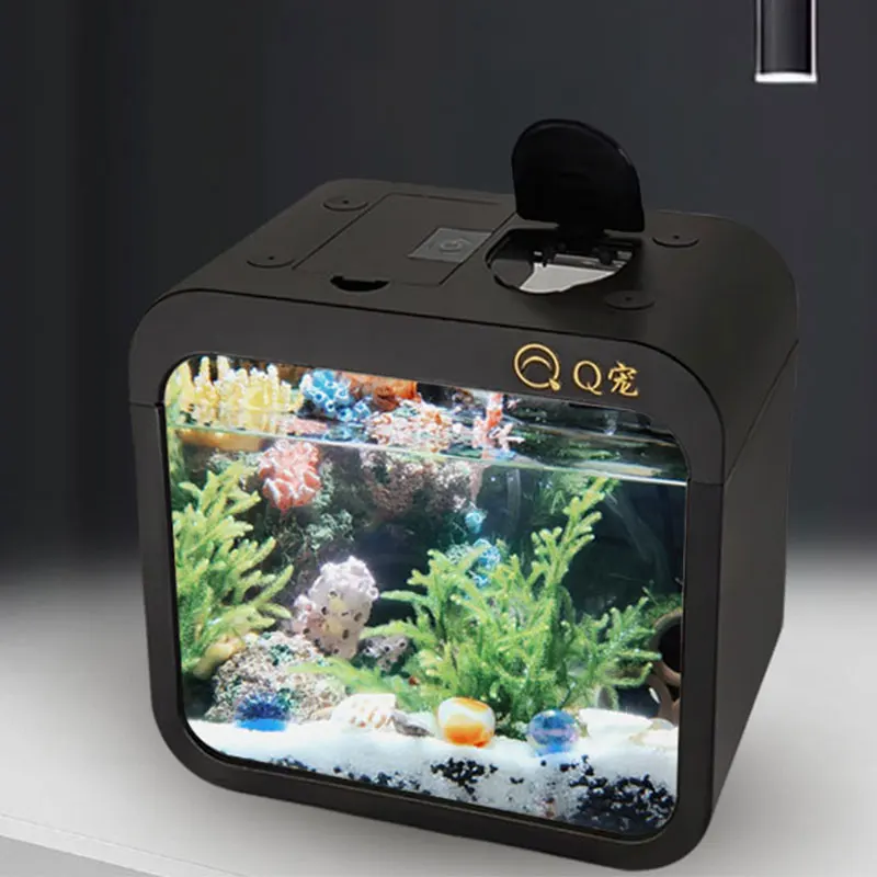 Desktop Transparent Acrylic Fi - Marine Aquarium All In One ulasan dan harga